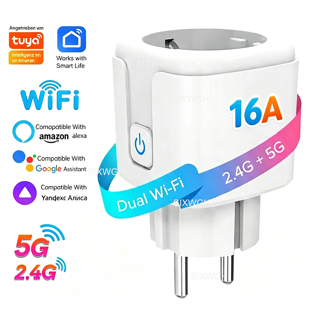 Tuya WiFi Dual-Band 2.4G&5G 16 - огляд і ціна Timer Dual Outlet